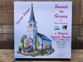 SunsOut Shaped CHRISTIAN Jigsaw Puzzle - SAVED BY GRACE - 1000 Piece - USA - $18.97