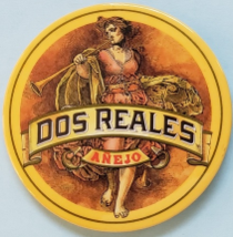 Dos Reales Anejo 3&quot; Pinback Button - £6.45 GBP