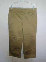 Old Navy Ladies Stretch Cropped PANTS-8-COTTON/SPAND-JUST Below WAIST-WORN Once - £7.00 GBP