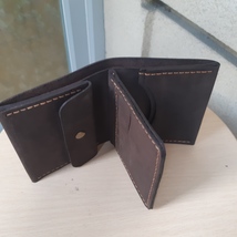 Personalized Leather Custom Wallet for Cash, 7 Credit Cards with Coin Holder  - £58.99 GBP
