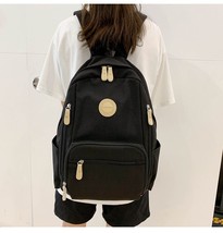 Ale waterproof nylon schoolbag student book bag many zipper pocket school backpacks for thumb200