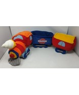 Build A Bear Workshop Express Train Engine Locomotive Plush 3 Piece Set VTG - £23.69 GBP