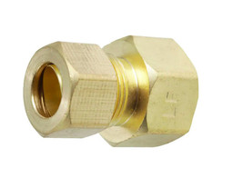 Everbilt 1/2&quot; FEMALE OD Compression Adapter Brass Reducing Coupling Fitting - £13.43 GBP