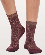Lululemon Born To Sparkle Sock 3 PACK-DKAD/GOLD -S/M-RETAIL $38.00 - £31.10 GBP