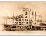 RPPC Queen Of Il West Benzina Ferry 1894 Brownville Ne Grossoehme Cartol... - $127.02