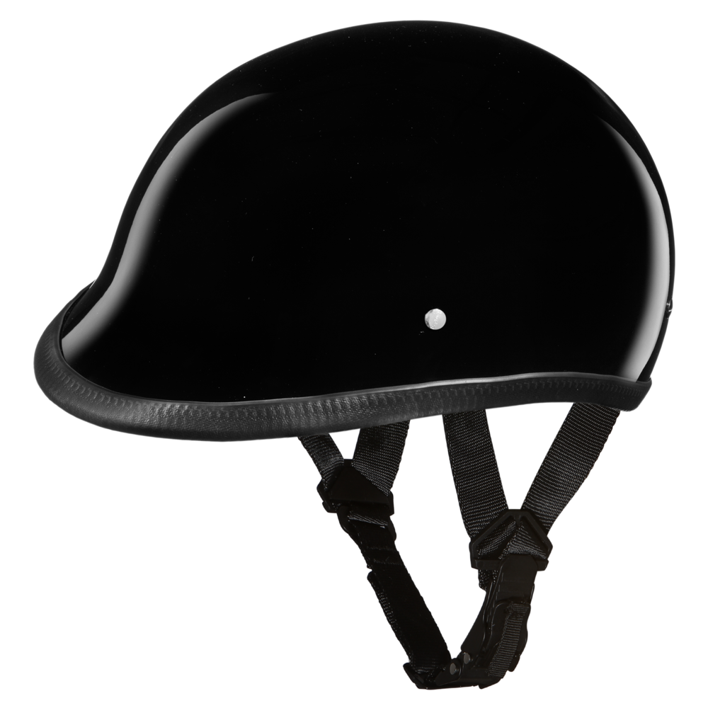 Daytona Gloss Black Hawk Polo Jockey Motorcycle Helmet (2XS - XL) - $91.95