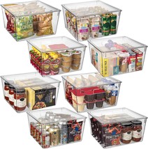 ClearSpace Plastic Storage Bins with Lids XL – Perfect Kitchen Organization - £60.75 GBP