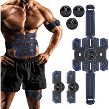 Abs Muscle Toner, Muscle Trainer, Strength Training Belt, Usb Rechargeable Porta - £31.96 GBP