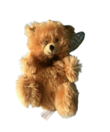 FUZZY FRIENDS Soft Teddy Bear Plush With Tags Stuffed Animal Tan Brown F... - £7.33 GBP