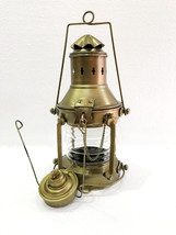 Vintage Ship&#39;s Anchor Oil Lamp Lantern 10&quot; Fresnel Lens Nautical Home Decor New - £27.24 GBP