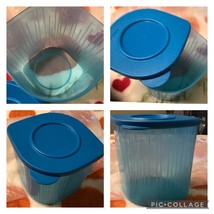 NEW TUPPERWARE FRESH N COOL. 1L TEAL PEACOCK  BLUE CONTAINER WITH LID - £7.89 GBP