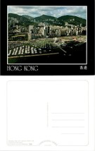 China Hong Kong Causeway Bay with Typhoon Shelter &amp; Yacht Club Vintage Postcard - £7.51 GBP