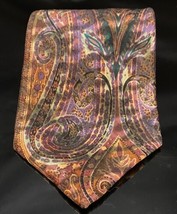 Stafford Men&#39;s Silk Tie 59.5&quot; X 4&quot; Multi-Color Pasley Abstract - £9.44 GBP