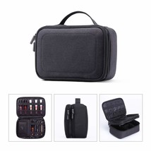 Rownyeon Travel Makeup Bag Portable Cosmetic Cases Organizer Mini with Adjustabl - £32.99 GBP