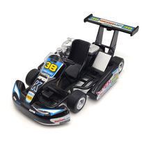 Kintoy Die-Casting Black 38 Power Kart Go Kart Toy Vehicle 2013 Pull Bac... - £7.81 GBP