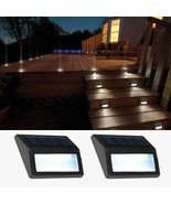 2 Pack Solar Lights Outdoor, Waterproof Solar Powered Deck Step Lights f... - $19.79