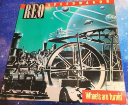 Wheels Are Turnin&#39; by REO Speedwagon (Vinyl, Epic) LP Cleaned Tested - £7.36 GBP