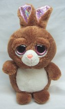 RUSS Lil&#39; Peepers TAFFY THE BROWN BUNNY 7&quot; Plush STUFFED ANIMAL Toy - $14.85