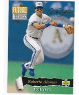 1993 Upper Deck Future Heroes Roberto Alomar Insert Card #55 of 63 - $18.57 MXN