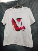 Womans Unbranded Fashion White Shirt Sz XL 58BxAARE - £9.91 GBP