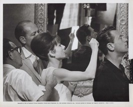 Paris When it Sizzles 1964 original 8x10 photo Hepburn combs Holden&#39;s hair - $29.99