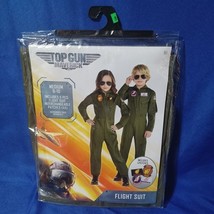 NEW! Top Gun Maverick Kids Boys Girls Flight Suit Aviation Costume M 8-10 - $39.59