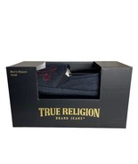 True Religion Mens Faux Denim Slippers Small 7-8 Blue With Red Logo NEW - €24,95 EUR