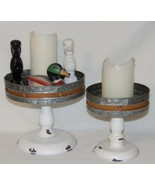 Galvanized Metal Trays Risers Stands Cupcakes Trinkets Candles Single or... - £13.58 GBP+