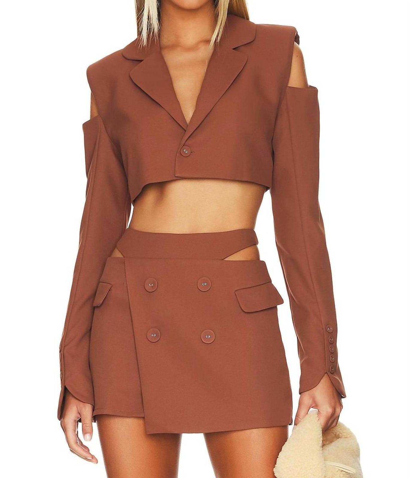 For Love &amp; Lemons Alysa Crop Blazer Size L - $80.19