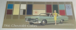 1966 CHEVROLET COLORS CAR SALES BROCHURE Fc3  - $17.09