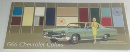 1966 CHEVROLET COLORS CAR SALES BROCHURE Fc3  - £13.44 GBP