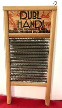 Antique Primitive Dubl Handi Washboard Co Columbus Ohio Wash Board 18&quot; X... - $16.82