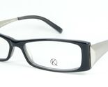 KunoQvist Di OPO Svezia BOE C927 NERO / GRIGIO / ARGENTO OCCHIALI 53-14-... - $77.94