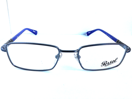 New Persol 2444-V Silver Purple 53mm Rx Rectangular Men&#39;s Eyeglasses Frame  - £151.86 GBP