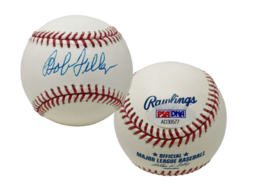 Bob Feller Autographed Cleveland Indians Authentic MLB Baseball PSA - £84.39 GBP