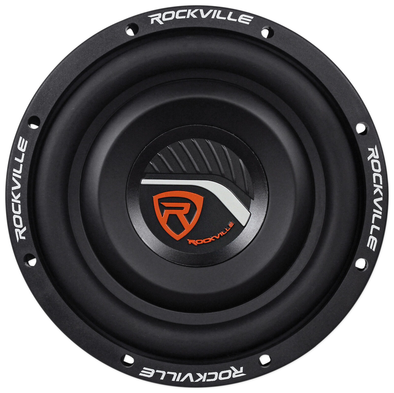 Rockville W8T4-S4 8" Shallow Mount 1000w Peak Car Subwoofer 4 Ohm Sub