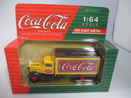 Coca-Cola GMC T70 Die-Cast Delivery Truck 1:64 C04031 Red and Yellow - £6.32 GBP