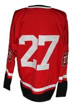 Any Name Number Cleveland Barons Retro Hockey Jersey Red Meloche Any Size image 2