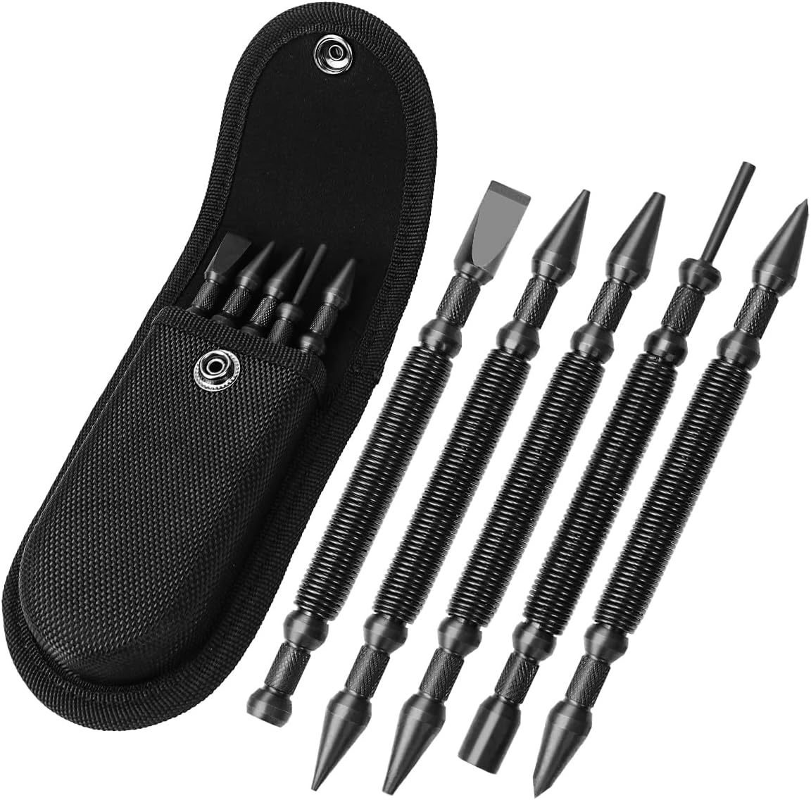 5-Piece Nail Setter Dual Head Nail Set &amp; Dual Head Center Punch &amp; Hinge ... - $32.93