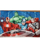 Marvel Avengers Assemble Pillow Case Halo Sham Different Pictures on Eac... - $12.95