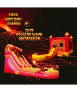 Lava Duo Water Slide 15 Ft Party Bundle Bulk inflatable Bounce House w/ blowers - $2,998.00