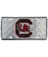 South Carolina Gamecocks Diamond Emboss Metal License Plate 6 x 12 - $9.40 CAD