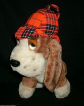 10&quot; VINTAGE 1978 R DAKIN SHERLOCK PLAID PUPPY DOG STUFFED ANIMAL PLUSH T... - £18.98 GBP