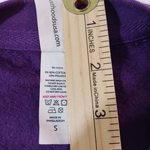 Just Hoods by AWDis JHA030 THE NEON BISON Men's Purple Pullover Sweater Size S image 4