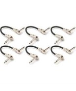 Hosa IRG-600.5 Low-profile Right-angle to Same Patch Cables, 6”, 6pc - £25.88 GBP