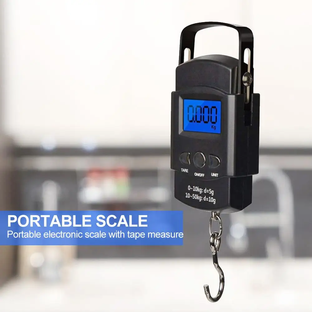 50kg X 10g Mini Digital Scale for Fishing Luggage Travel Weighting Steelyard Por - £137.52 GBP