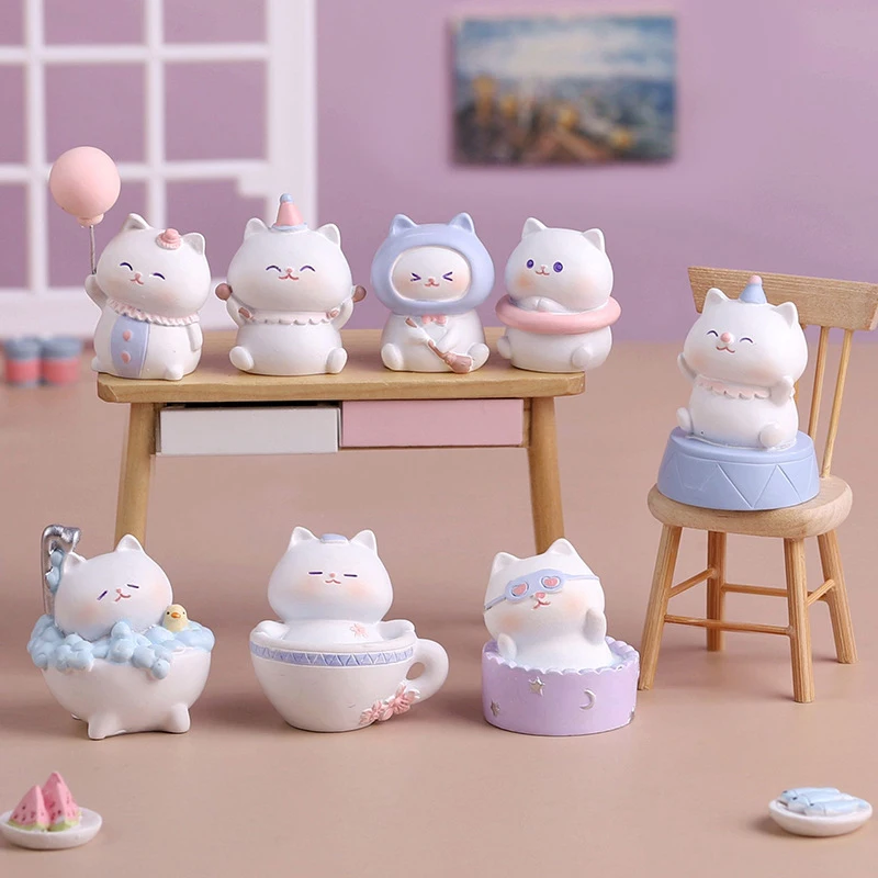 Japan Cute Cat Animal Blind Box Box Surprise Gift Children&#39;s Toys Mini Ornaments - £7.94 GBP