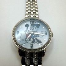 Disney Mickey &amp; Minnie Mouse Women&#39;s Watch Stainless Steel Tarnished - £7.43 GBP