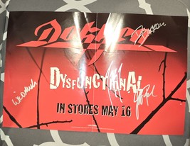 Dokken signed insert poster dysfunktional, 4 members, Original Album, Vi... - €47,14 EUR