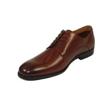 Men's Shoes STEVE MADDEN Leather upper Lace Up Plain Toe Daedric Tan image 4